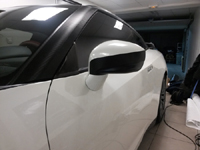 Total covering car wrapping carbone black carbon Nissan GTR
